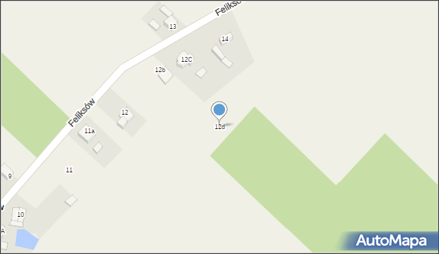 Feliksów, Feliksów, 12d, mapa Feliksów