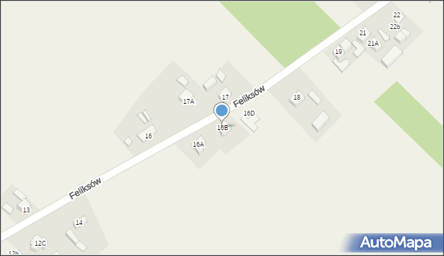 Feliksów, Feliksów, 16B, mapa Feliksów