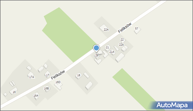 Feliksów, Feliksów, 19, mapa Feliksów