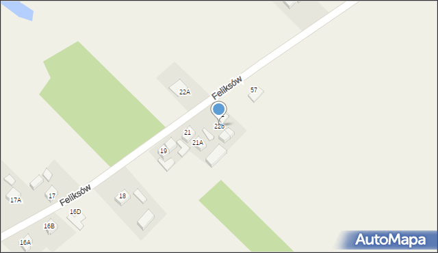 Feliksów, Feliksów, 22b, mapa Feliksów
