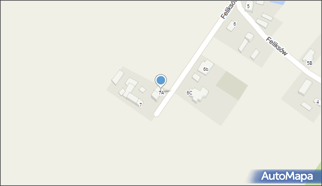 Feliksów, Feliksów, 7A, mapa Feliksów