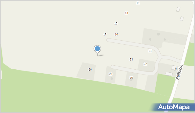 Feliksów, Feliksów, 25, mapa Feliksów