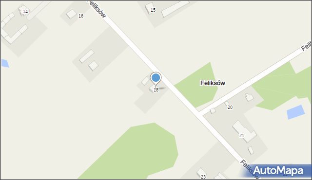 Feliksów, Feliksów, 18, mapa Feliksów