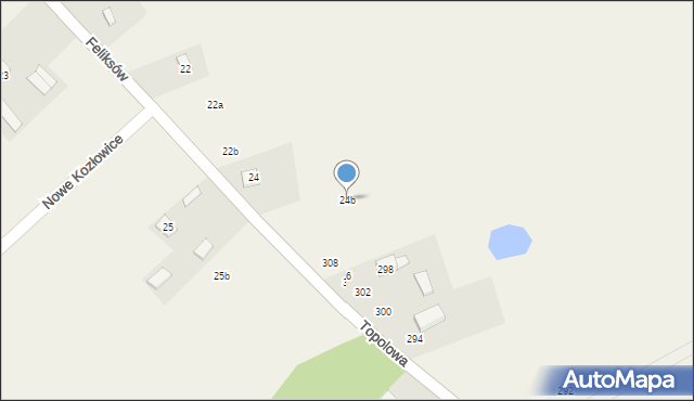 Feliksów, Feliksów, 24b, mapa Feliksów
