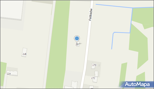 Feliksów, Feliksów, 20l, mapa Feliksów