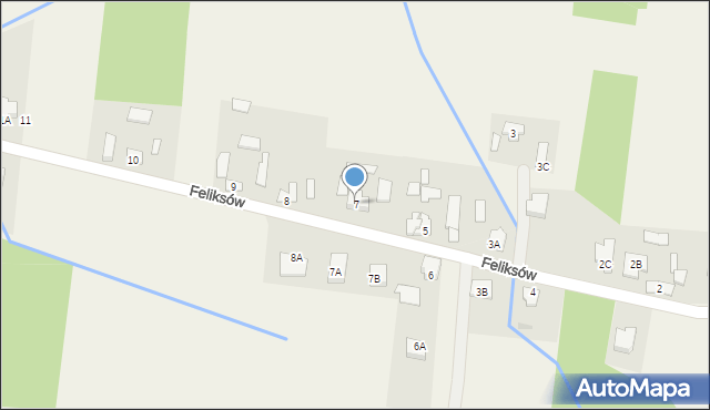 Feliksów, Feliksów, 7, mapa Feliksów