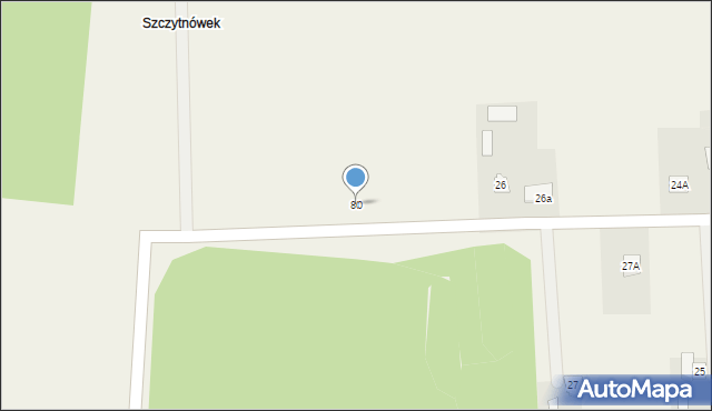 Feliksów, Feliksów, 80, mapa Feliksów