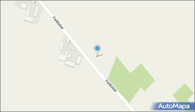 Feliksów, Feliksów, 1d, mapa Feliksów