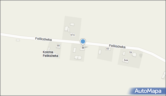 Feliksówka, Feliksówka, 66, mapa Feliksówka
