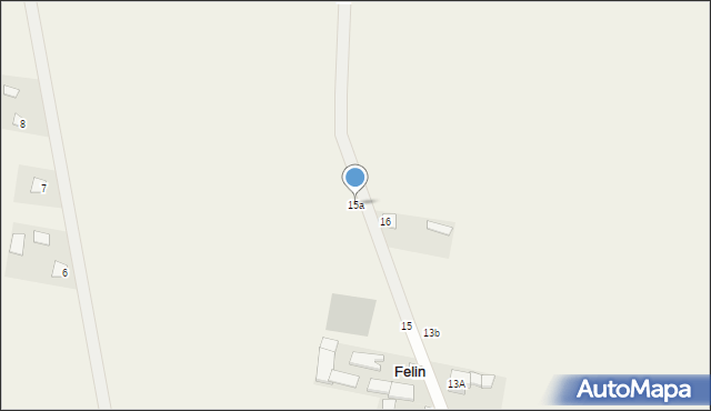 Felin, Felin, 15a, mapa Felin