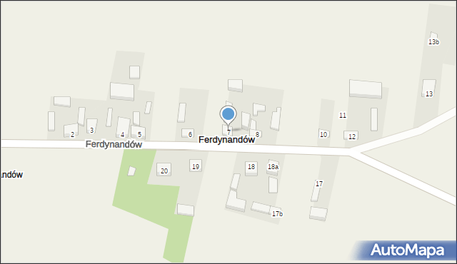 Ferdynandów, Ferdynandów, 7, mapa Ferdynandów