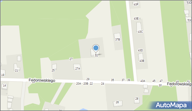 Jastkowice, Fedorowskiego, 31, mapa Jastkowice