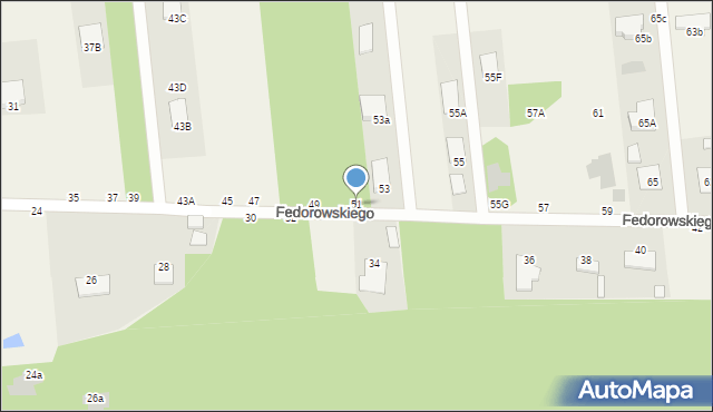 Jastkowice, Fedorowskiego, 51, mapa Jastkowice