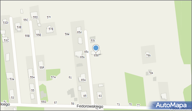 Jastkowice, Fedorowskiego, 63b, mapa Jastkowice