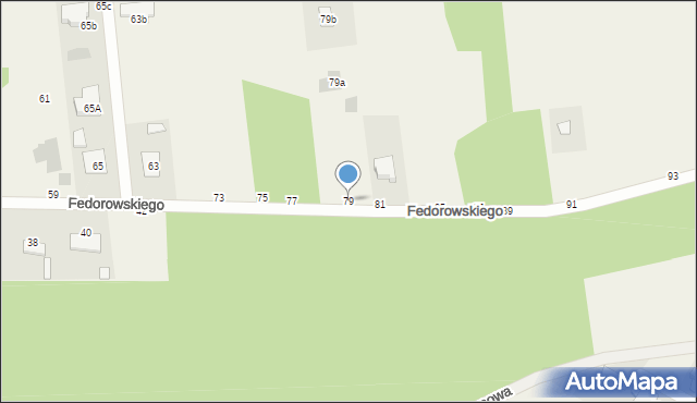 Jastkowice, Fedorowskiego, 79, mapa Jastkowice