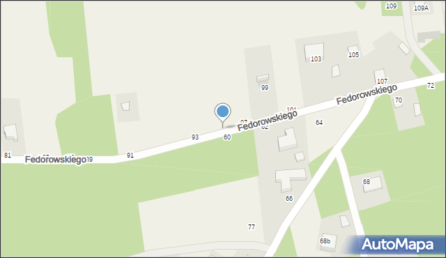Jastkowice, Fedorowskiego, 95, mapa Jastkowice