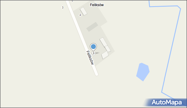 Jaworzyna, Feliksów, 7, mapa Jaworzyna