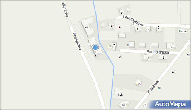 Kamieniec Wrocławski, Festynowa, 4, mapa Kamieniec Wrocławski