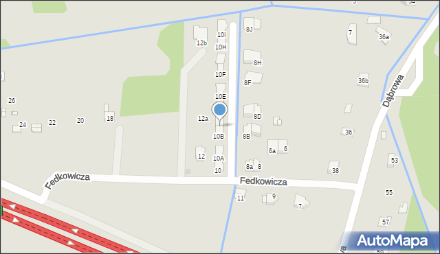 Kraków, Fedkowicza Jerzego, 10C, mapa Krakowa