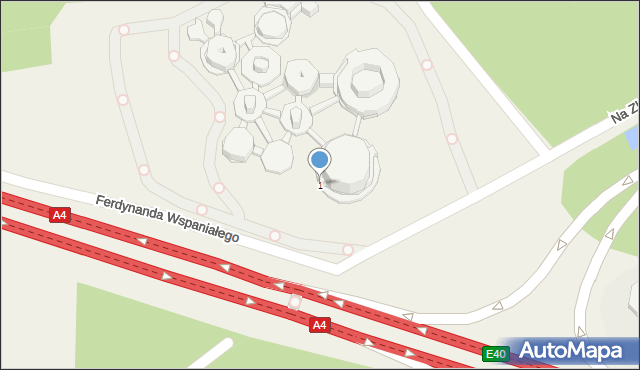Nieporaz, Ferdynanda Wspaniałego, 1, mapa Nieporaz