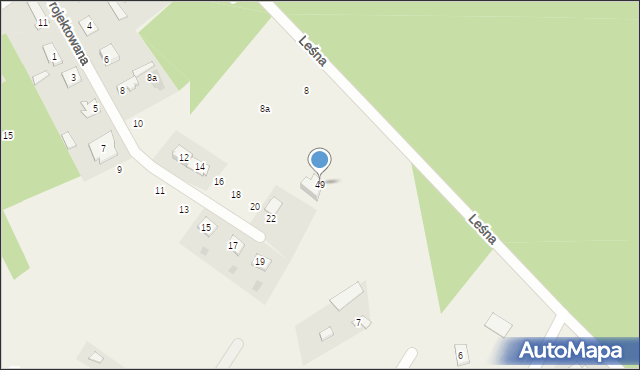 Ostrówek, Felińskiego Zygmunta, abp., 49, mapa Ostrówek