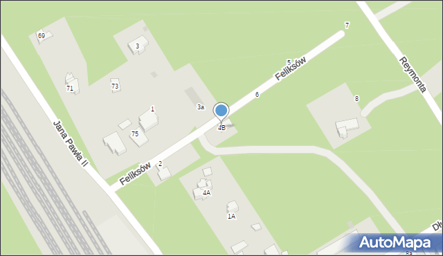 Otwock, Feliksów, 4B, mapa Otwock