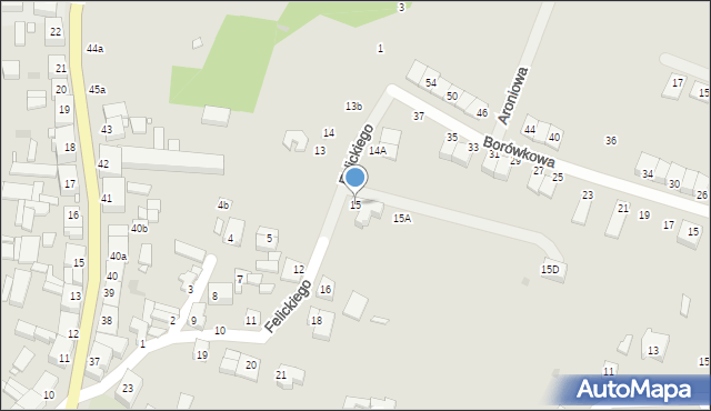 Pniewy, Felickiego W., dr., 15, mapa Pniewy