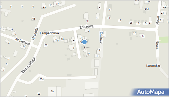 Przemyśl, Fedkowicza Jerzego, 7, mapa Przemyśla