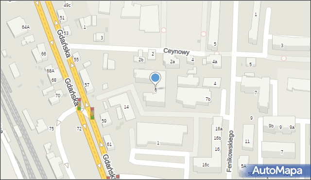 Reda, Fenikowskiego Franciszka, 6, mapa Reda