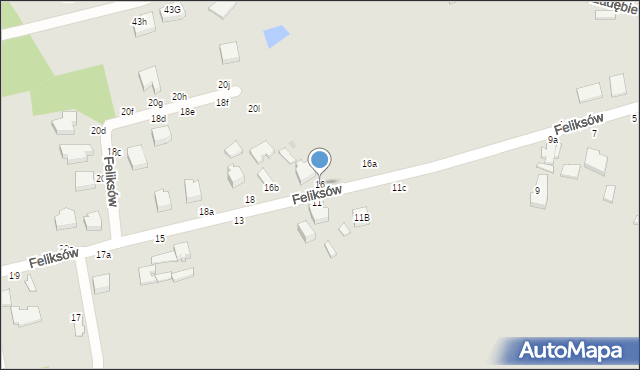 Skierniewice, Feliksów, 16, mapa Skierniewic
