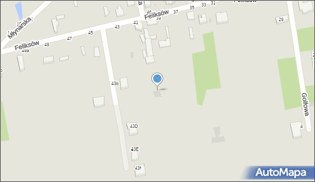 Skierniewice, Feliksów, 39a, mapa Skierniewic