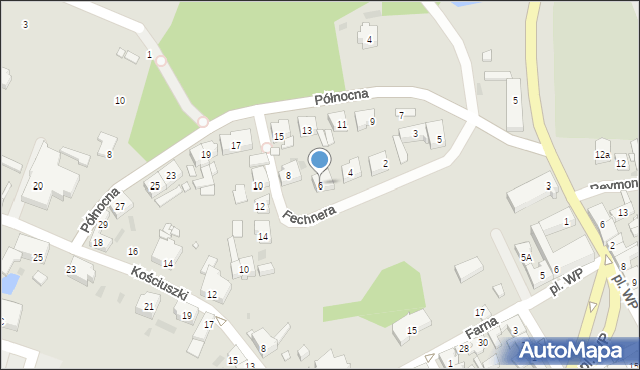 Śmigiel, Fechnera, 6, mapa Śmigiel