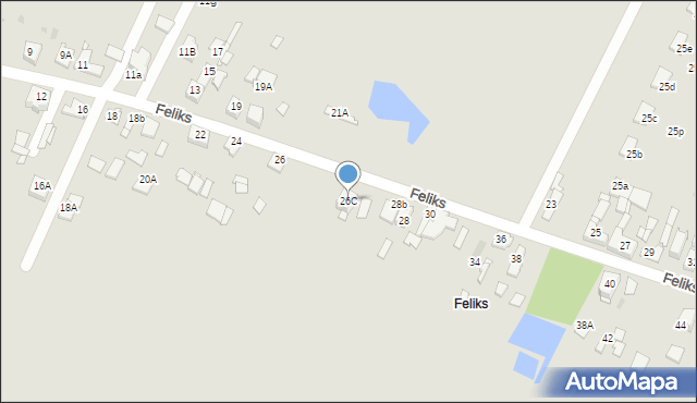 Sosnowiec, Feliks, 26C, mapa Sosnowca