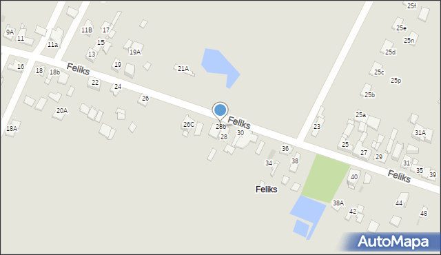 Sosnowiec, Feliks, 28b, mapa Sosnowca