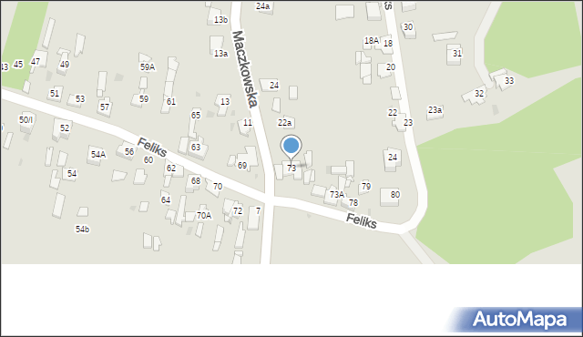 Sosnowiec, Feliks, 73, mapa Sosnowca