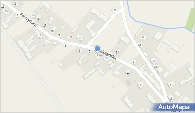 Wąsosz, Felczyńska, 4, mapa Wąsosz