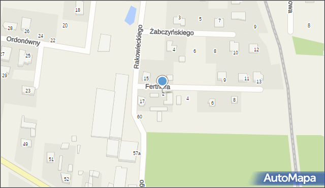 Wola Łaska, Fertnera Antoniego, 2, mapa Wola Łaska