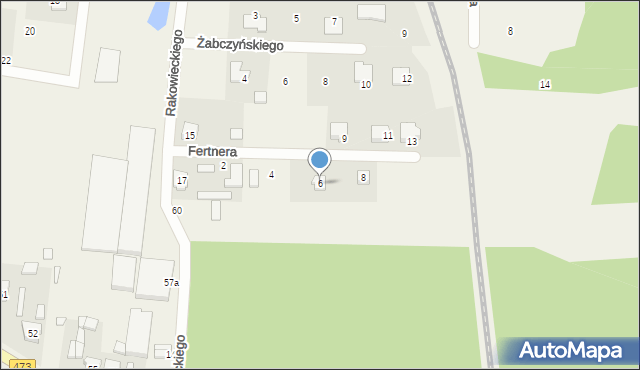 Wola Łaska, Fertnera Antoniego, 6, mapa Wola Łaska