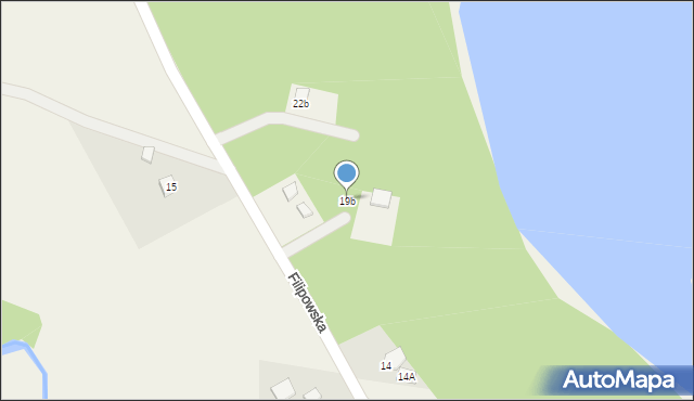 Bakałarzewo, Filipowska, 19b, mapa Bakałarzewo