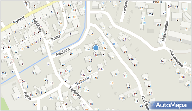 Bochnia, Fischera Stanisława, prof., 10, mapa Bochni