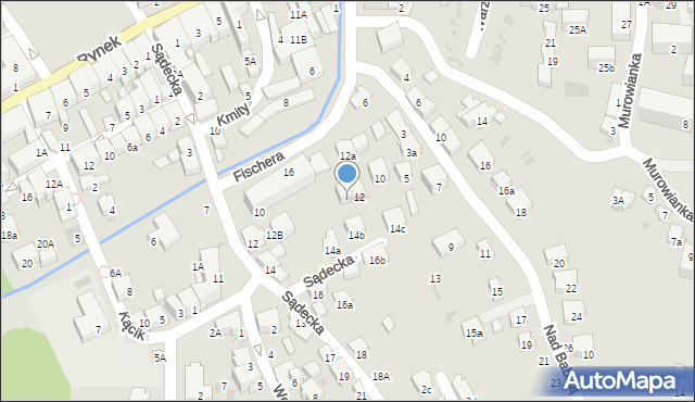 Bochnia, Fischera Stanisława, prof., 14, mapa Bochni