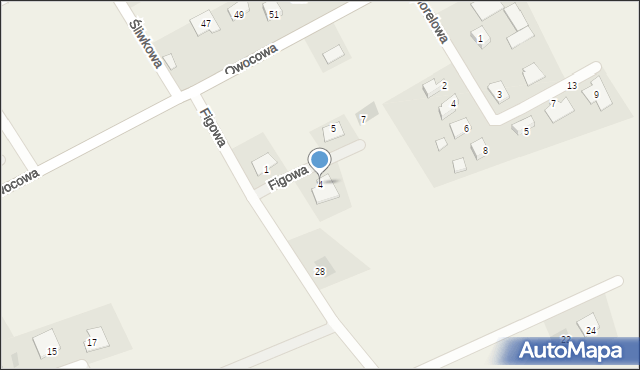 Brzozówka, Figowa, 4, mapa Brzozówka