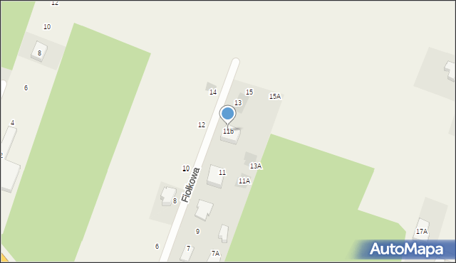 Cekanowo, Fiołkowa, 11b, mapa Cekanowo