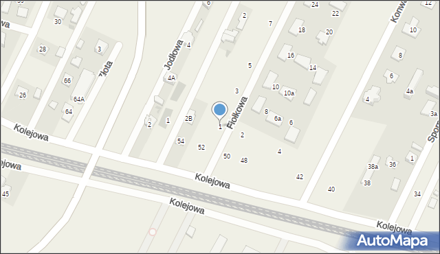 Chotomów, Fiołkowa, 1, mapa Chotomów