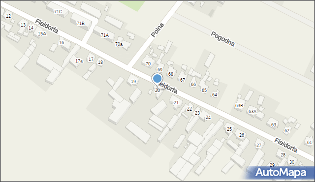 Czacz, Fieldorfa-Nila Augusta Emila, gen., 20, mapa Czacz