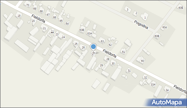 Czacz, Fieldorfa-Nila Augusta Emila, gen., 27, mapa Czacz