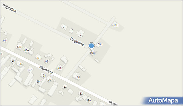 Czacz, Fieldorfa-Nila Augusta Emila, gen., 60c, mapa Czacz
