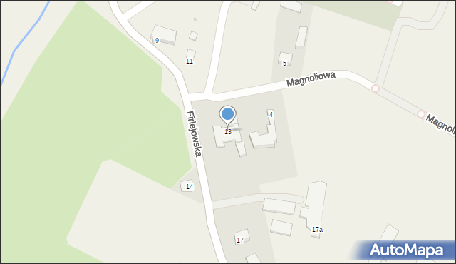 Dąbrowica, Firlejowska, 13, mapa Dąbrowica