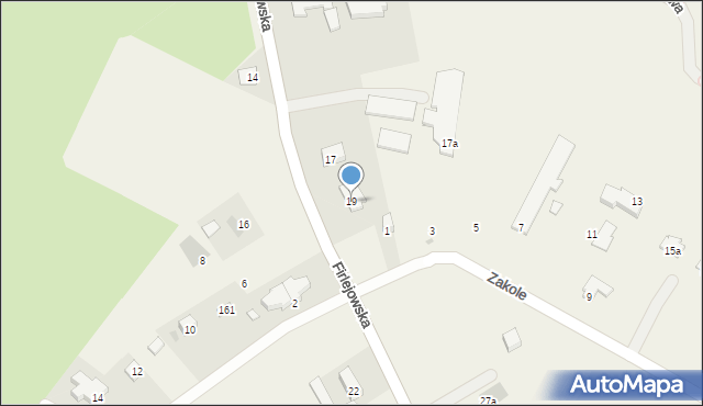 Dąbrowica, Firlejowska, 19, mapa Dąbrowica