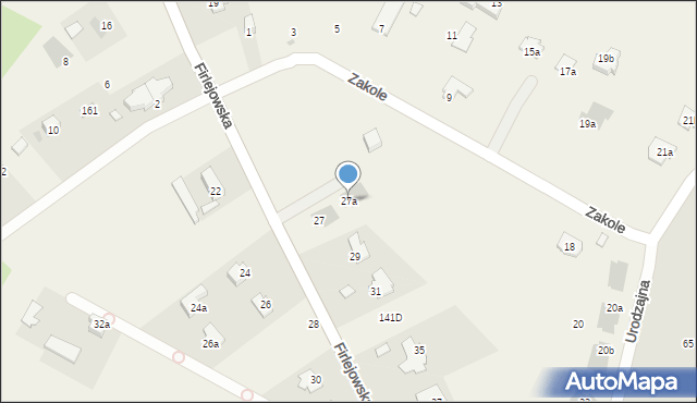 Dąbrowica, Firlejowska, 27a, mapa Dąbrowica